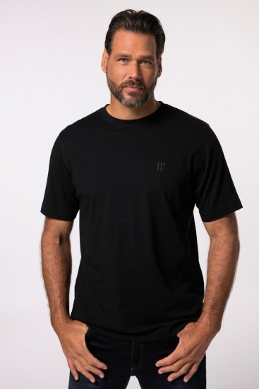JP1880 702637 T-shirt med rund hals 2-pack Mörklila/Svart - T-shirts - Stora T-shirts - 2XL-14XL