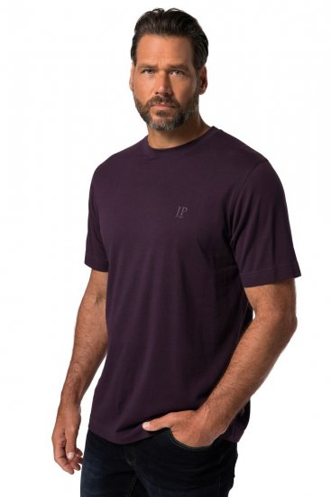 JP1880 702637 T-shirt med rund hals 2-pack Mörklila/Svart - T-shirts - Stora T-shirts - 2XL-14XL