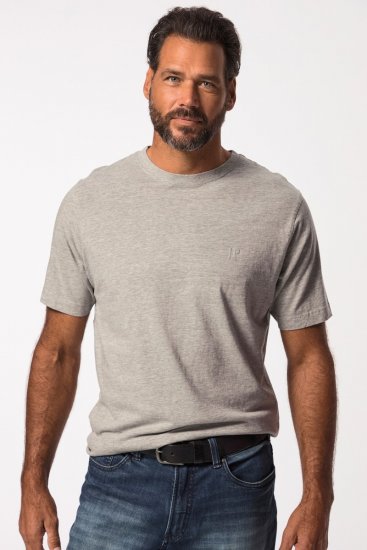 JP1880 702637 T-shirt med rund hals 2-pack Gråmelerad - T-shirts - Stora T-shirts - 2XL-14XL