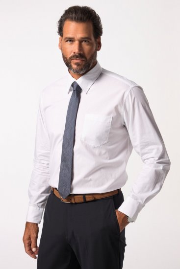 JP1880 703633 Långärmad Business-skjorta Vit - Skjortor - Stora skjortor - 2XL-8XL