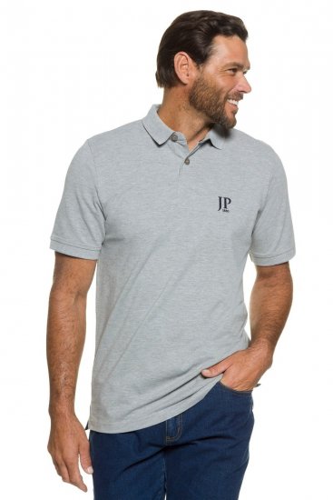 JP1880 704317 Pikétröja 2-pack Mörkblå/Gråmelerad - Pikétröjor - Stora pikétröjor - 2XL-8XL