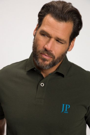 JP1880 704317 Pikétröja 2-pack Turkosblå/Olivgrön - Pikétröjor - Stora pikétröjor - 2XL-8XL