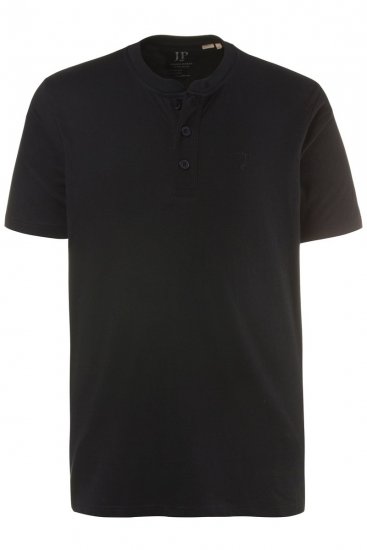 JP1880 708420 Henley t-shirt 2-pack Svart - T-shirts - Stora T-shirts - 2XL-14XL