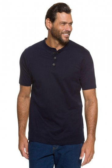 JP1880 708420 Henley t-shirt 2-pack Mörkblå - T-shirts - Stora T-shirts - 2XL-14XL