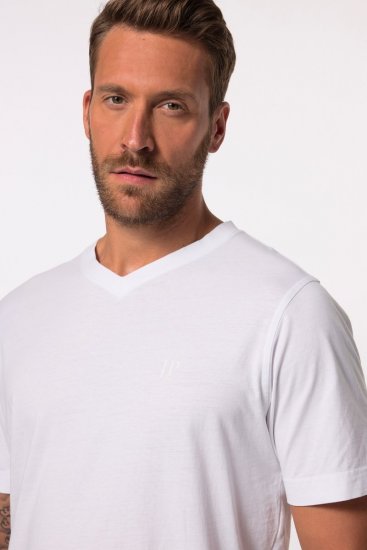 JP1880 711318 T-shirt med V-ringning 2-pack Vit - T-shirts - Stora T-shirts - 2XL-14XL