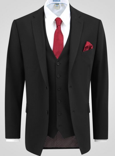 D555 Ted 4 Way Stretch Tailored Suit Jacket Svart - Kostymer och kavajer - Kostymer i stora storlekar