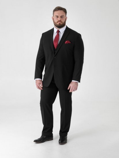 D555 Ted 4 Way Stretch Tailored Suit Jacket Svart - Kostymer och kavajer - Kostymer i stora storlekar