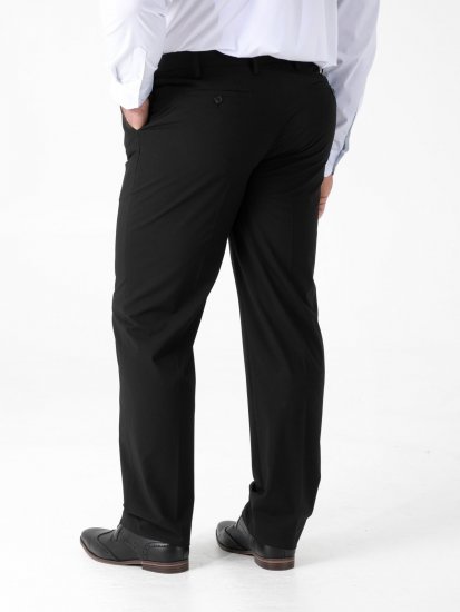 D555 Ted 4 Way Stretch Tailored Trouser Svart - Kostymer och kavajer - Kostymer i stora storlekar