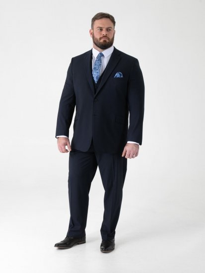 D555 Ted 4 Way Stretch Tailored Suit Jacket Mörkblå - Kostymer och kavajer - Kostymer i stora storlekar