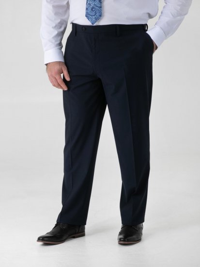 D555 Ted 4 Way Stretch Tailored Trouser Mörkblå - Kostymer och kavajer - Kostymer i stora storlekar