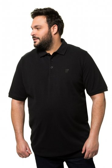 JP1880 712617 Pikétröja med magpassform Svart - Pikétröjor - Stora pikétröjor - 2XL-8XL