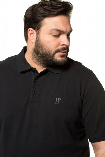 JP1880 712617 Pikétröja med magpassform Svart - Pikétröjor - Stora pikétröjor - 2XL-8XL