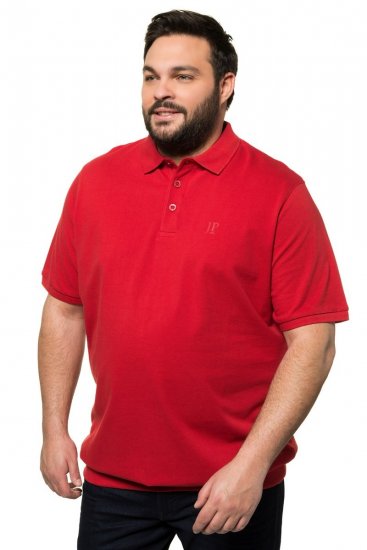 JP1880 712617 Pikétröja med magpassform Chiliröd - Pikétröjor - Stora pikétröjor - 2XL-8XL