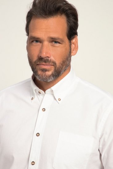 JP1880 Shirt Modern Fit Traditional Stag Horn White - Skjortor - Stora skjortor - 2XL-8XL