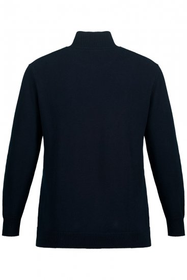 JP1880 716842 Stickad tröja med dragkedja i kragen Mörkblå - Tröjor & hoodies - Stora hoodies & tröjor - 2XL-14XL