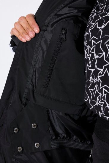 Ulla Popken 725348 Quiltad skidjacka Svart - Skidkläder - 