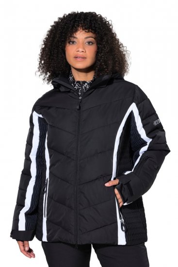 Ulla Popken 725348 Quiltad skidjacka Svart - Skidkläder - 