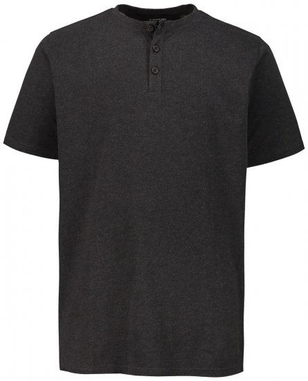 JP1880 726695 Henley t-shirt Mörkgrå - T-shirts - Stora T-shirts - 2XL-14XL