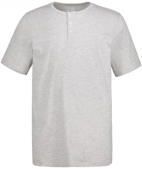 JP1880 726695 Henley t-shirt Gråmelerad - T-shirts - Stora T-shirts - 2XL-14XL
