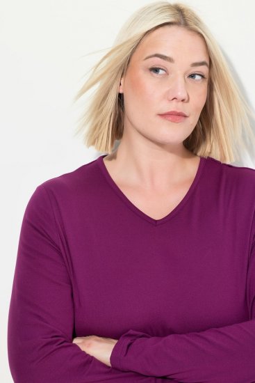 Ulla Popken 751623 Snabbtorkande skidtröja Rosa - Skidkläder - 