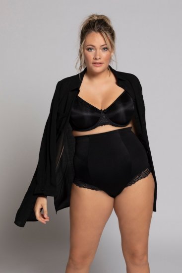 Ulla Popken 781632 Formande trosor med hög midja Svart - Shapewear - 