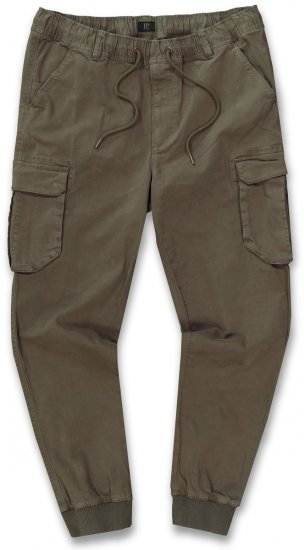 JP1880 782635 Cargobyxor med benfickor Olivgrön - Jeans & byxor - Stora Jeans och Stora Byxor