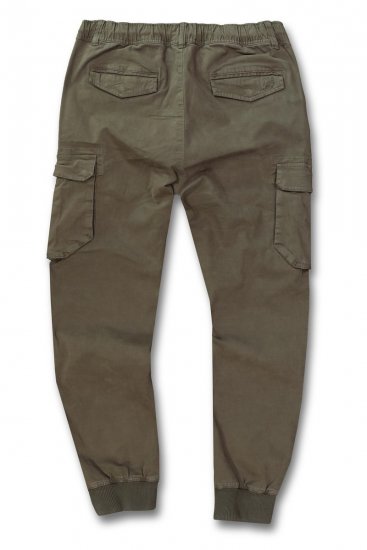 JP1880 782635 Cargobyxor med benfickor Olivgrön - Jeans & byxor - Stora Jeans och Stora Byxor