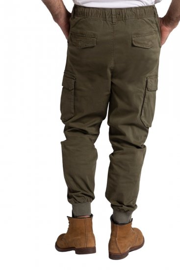 JP1880 782635 Cargobyxor med benfickor Olivgrön - Jeans & byxor - Stora Jeans och Stora Byxor