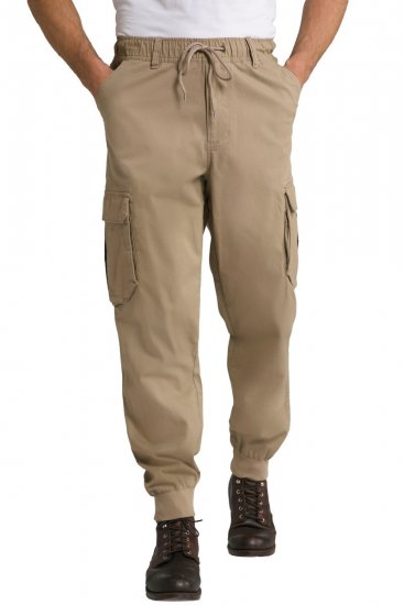 JP1880 782635 Cargobyxor med benfickor Sand - Jeans & byxor - Stora Jeans och Stora Byxor