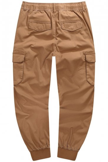 JP1880 782635 Cargobyxor med benfickor Karamellbrun - Jeans & byxor - Stora Jeans och Stora Byxor