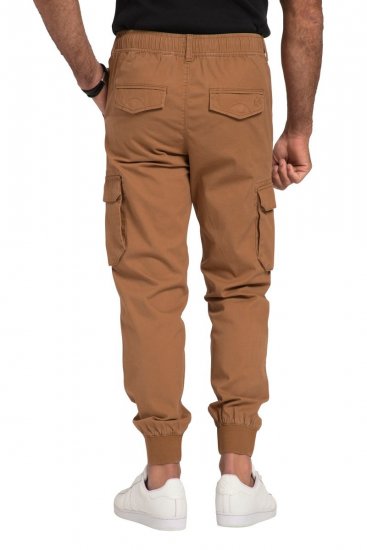 JP1880 782635 Cargobyxor med benfickor Karamellbrun - Jeans & byxor - Stora Jeans och Stora Byxor