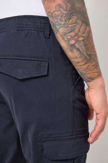 JP1880 Stretchy FLEXNAMIC Cargo Pants Navy - Cargobyxor för män i stora storlekar - Cargobyxor för män i stora storlekar