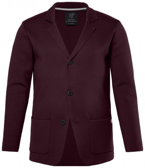 JP1880 Milano Flexnamic Stickad kavaj Aubergine - Kostymer och kavajer - Kostymer i stora storlekar