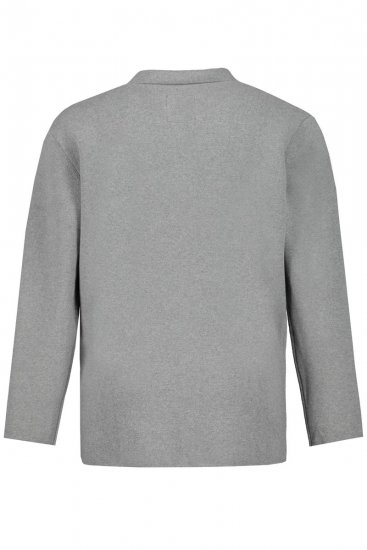 JP1880 Milano Flexnamic Stickad kavaj Gråmelerad - Kostymer och kavajer - Kostymer i stora storlekar