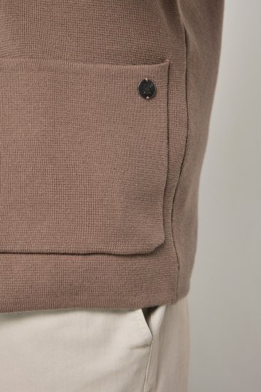 JP1880 Milano Flexnamic Stickad kavaj Nötbrun - Kostymer och kavajer - Kostymer i stora storlekar