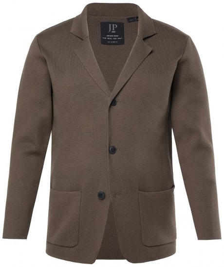 JP1880 Milano Flexnamic Stickad kavaj Khakibrun - Kostymer och kavajer - Kostymer i stora storlekar