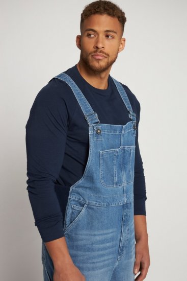 JP1880 Dungarees Denim Adjustable Straps Blue - Jeans & byxor - Stora Jeans och Stora Byxor