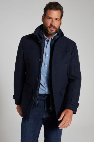 JP1880 Jacket Water-repellent Herringbone Insert Navy - Jackor - Stora jackor - 2XL-12XL