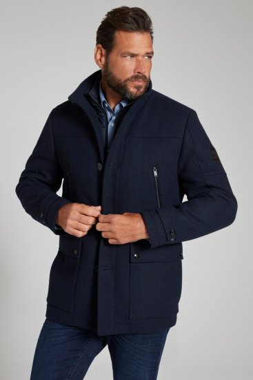 JP1880 Jacket Water-repellent Herringbone Insert Navy - Jackor - Stora jackor - 2XL-12XL