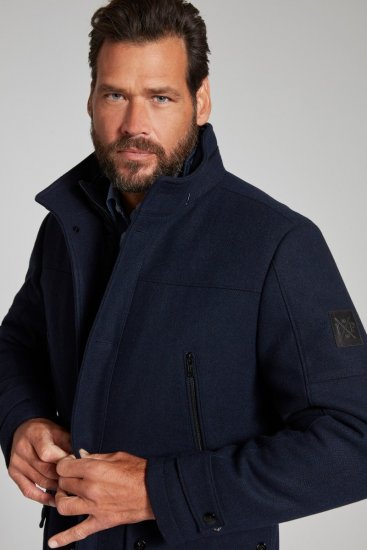 JP1880 Jacket Water-repellent Herringbone Insert Navy - Jackor - Stora jackor - 2XL-12XL
