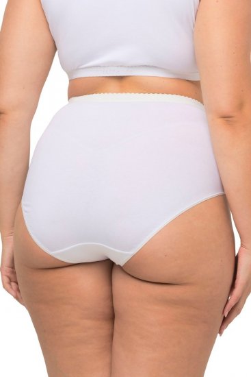 Ulla Popken 795269 Trosor med hög midja 3-pack Vit - Trosor - 