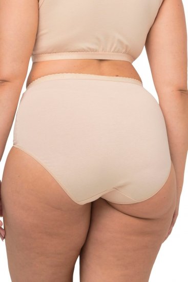 Ulla Popken 795269 Trosor med hög midja 3-pack Benvit - Trosor - 