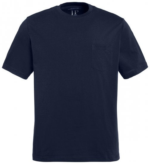 JP1880 799997 T-shirt med bröstficka Nattblå - T-shirts - Stora T-shirts - 2XL-14XL