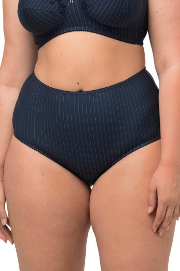 Ulla Popken 800279 Randiga trosor 2-pack Mörkblå - Trosor - 