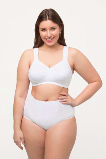 Ulla Popken 800498 Formande trosor med hög midja Vit - Shapewear - 