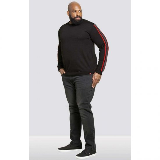 D555 Orlando Sweater Black - Tröjor & hoodies - Stora hoodies & tröjor - 2XL-14XL