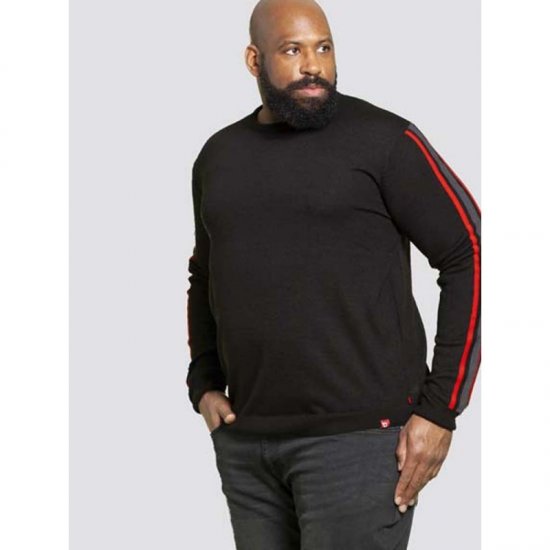 D555 Orlando Sweater Black - Tröjor & hoodies - Stora hoodies & tröjor - 2XL-14XL