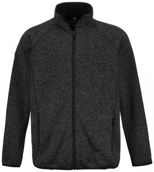 Jay-Pi 802394 Stickad fleecejacka Svart TALL - TALL jackor - TALL jackor med extra ärmlängd