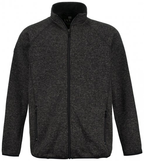 Jay-Pi 802394 Stickad fleecejacka Svart - Jackor - Stora jackor - 2XL-12XL
