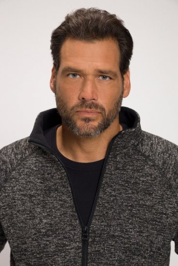 JAY-PI Knitted Fleece Jacket Gray - Jackor - Stora jackor - 2XL-12XL